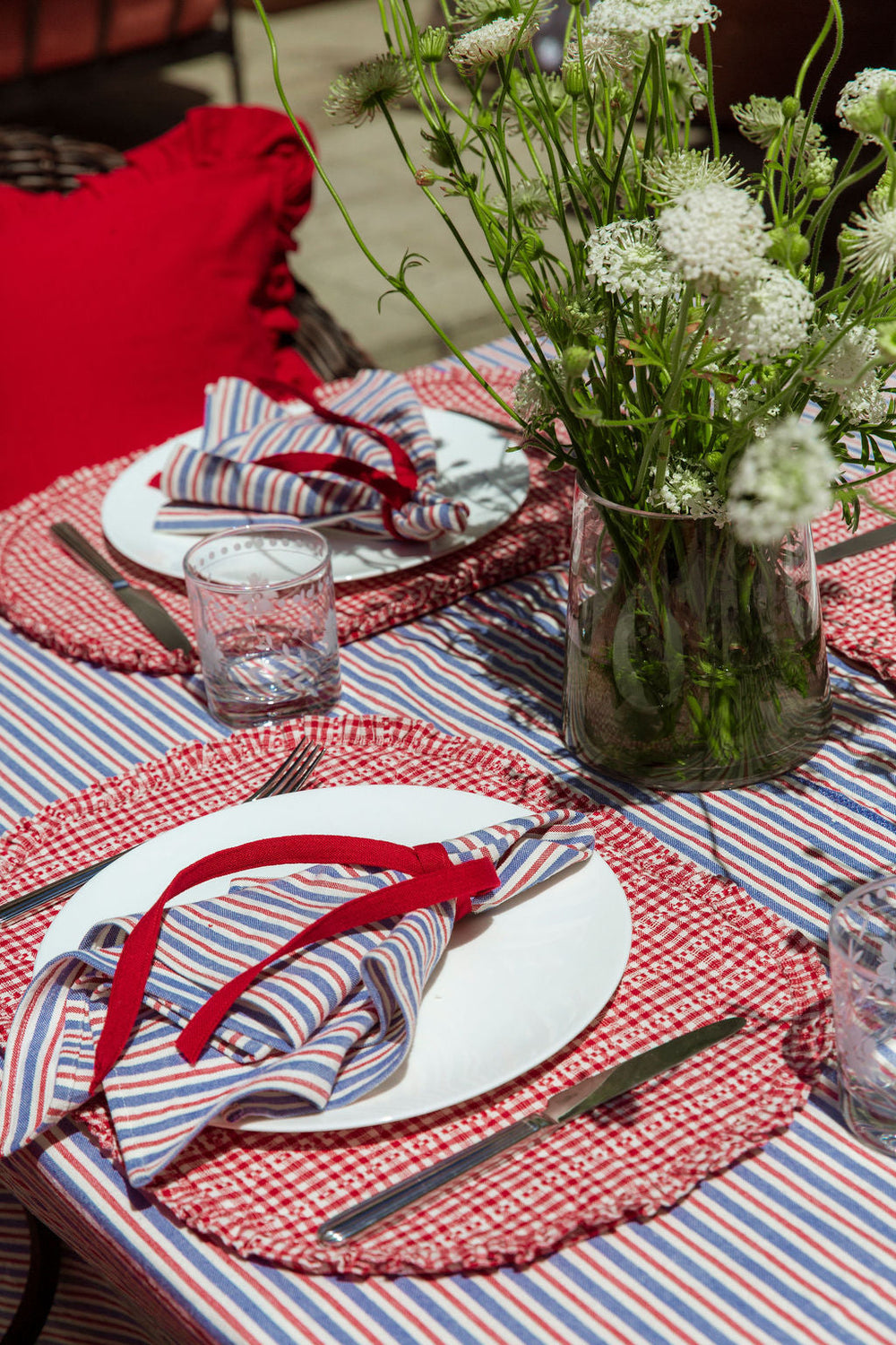 Americana PETITE STRIPE Napkins - Bonjour Fête 