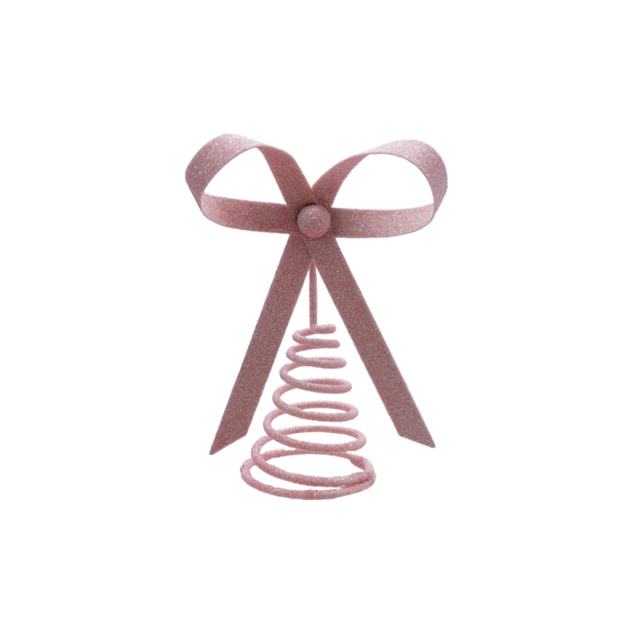 PINK BOW TREE TOPPER Creative Co-op PINK BOW TREE TOPPER Bonjour Fete - Party Supplies
