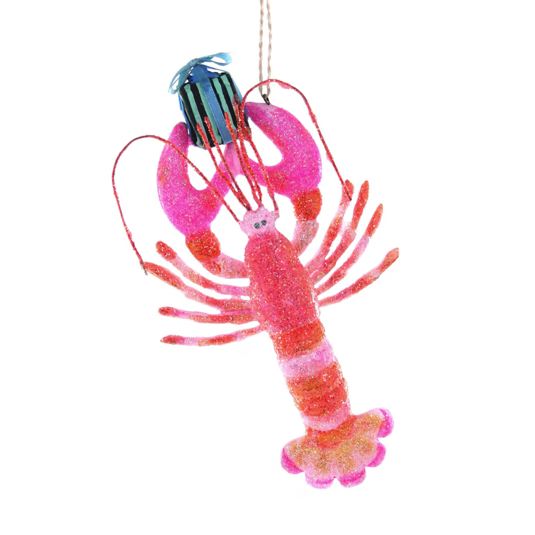 PINK LOBSTER ORNAMENT BY CODY FOSTER Cody Foster Co. PINK LOBSTER ORNAMENT BY CODY FOSTER Bonjour Fete - Party Supplies