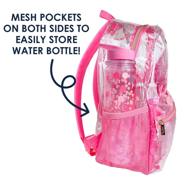 Pink Party Confetti Backpack Bonjour Fete - Party Supplies Back to School Backpacks & Lunch Boxes