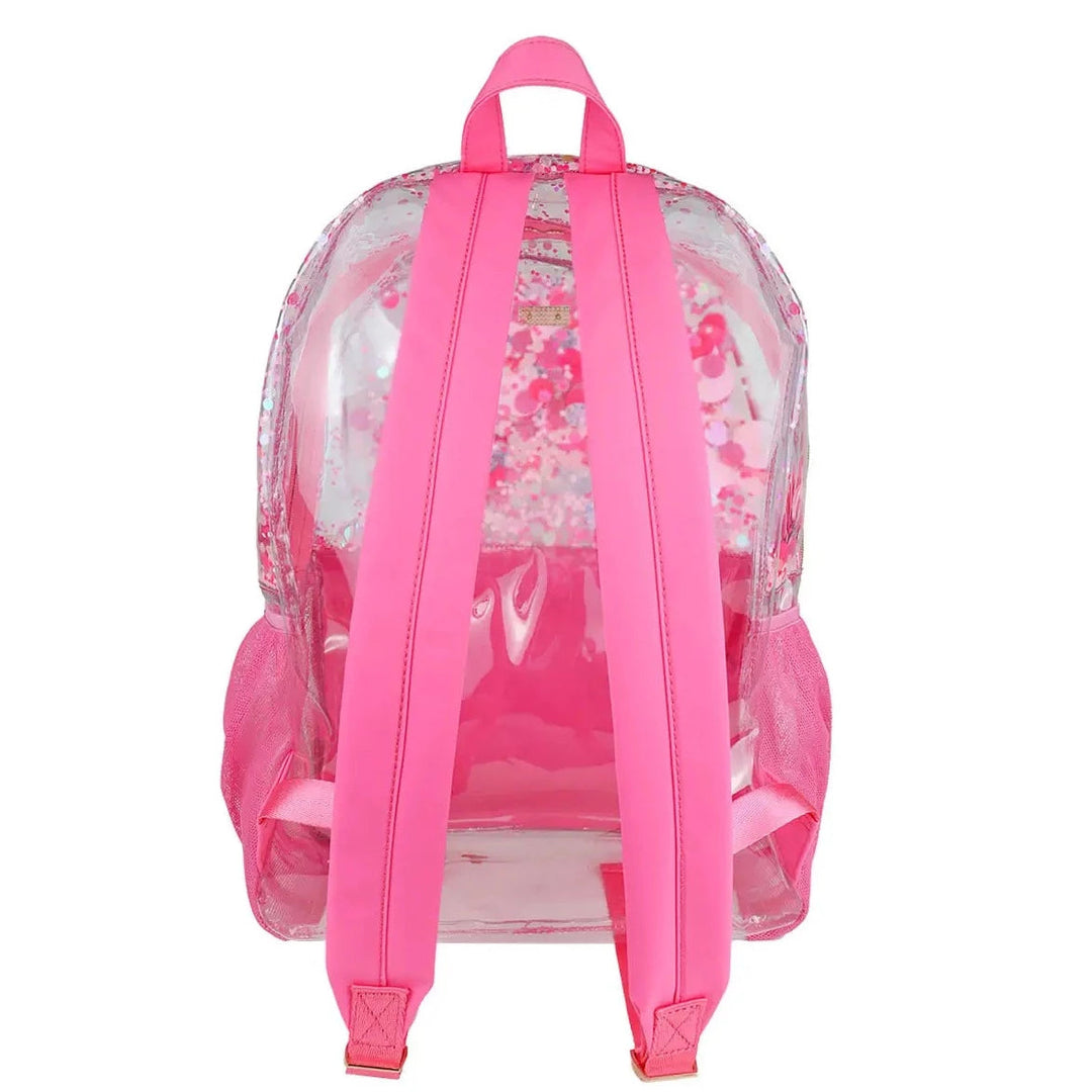 Clear pink sales backpacks for school