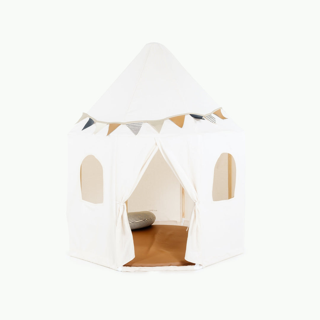 Gathre kids' play tent in premium canvas for reading, napping, and play.