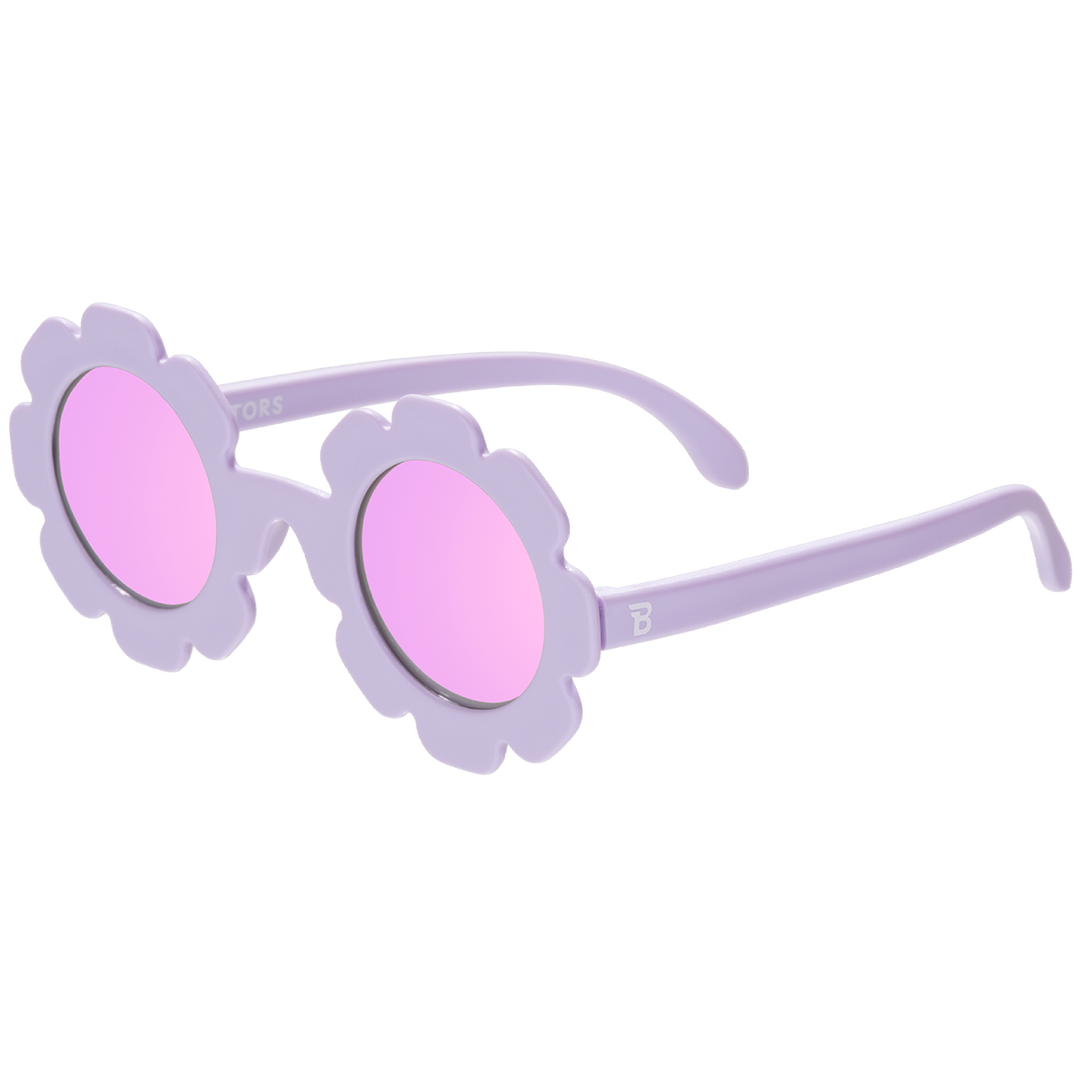Irresistible Iris Flower I Polarized Lavender Mirrored Lenses Babiators Sunglasses Sunglasses Irresistible Iris Flower I Polarized Lavender Mirrored Lenses Bonjour Fete - Party Supplies