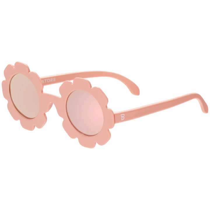 Peachy Keen Flower I Polarized Rose Gold Mirrored Lenses Babiators Sunglasses Sunglasses Peachy Keen Flower I Polarized Rose Gold Mirrored Lenses Bonjour Fete - Party Supplies