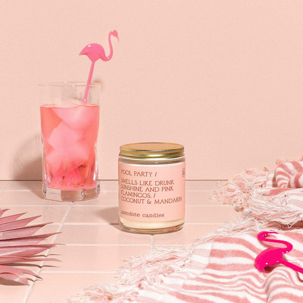 Pool Party Candle Anecdote Candles candles Standard Jar Pool Party Candle Bonjour Fete - Party Supplies