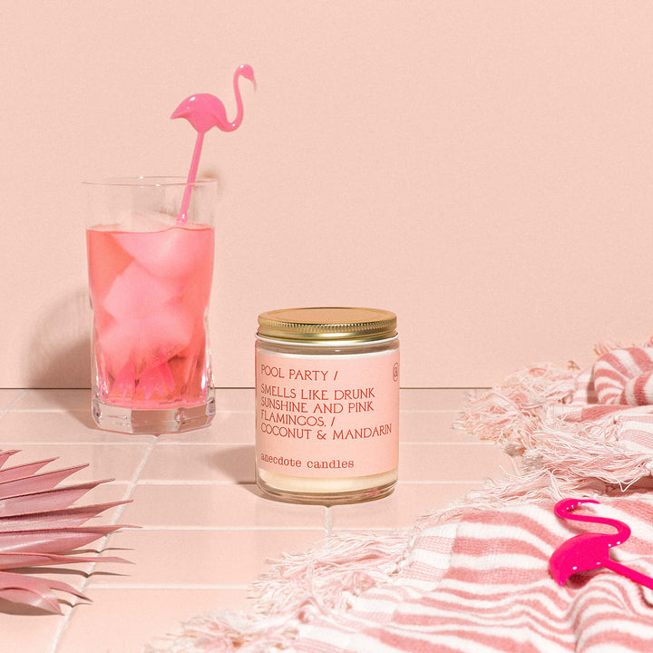 Pool Party Candle Anecdote Candles candles Standard Jar Pool Party Candle Bonjour Fete - Party Supplies