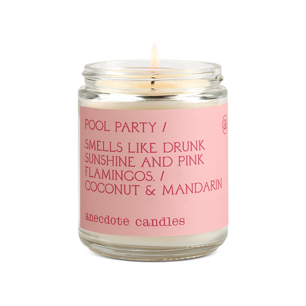 Pool Party Candle Anecdote Candles candles Standard Jar Pool Party Candle Bonjour Fete - Party Supplies