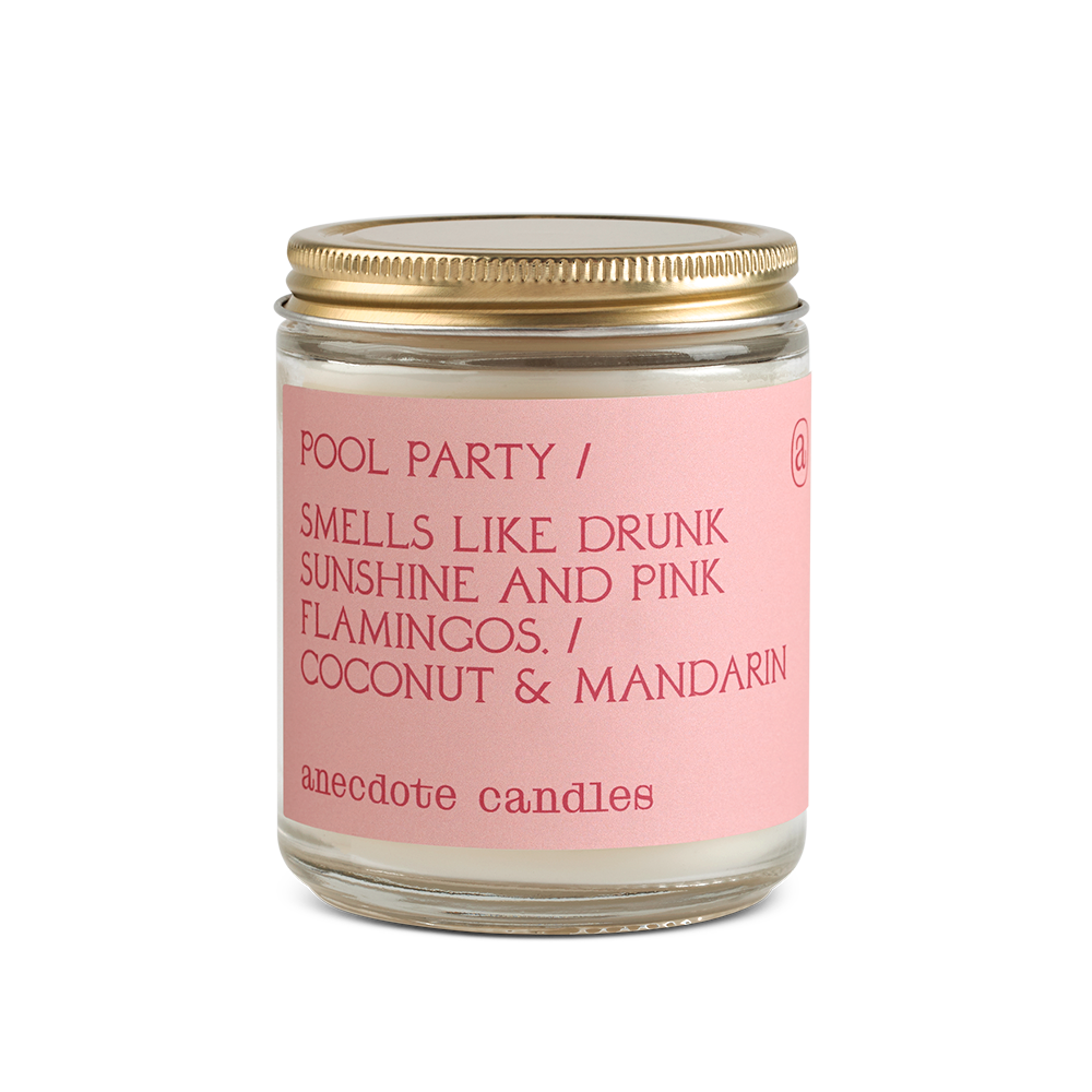 Pool Party Candle Anecdote Candles candles Standard Jar Pool Party Candle Bonjour Fete - Party Supplies