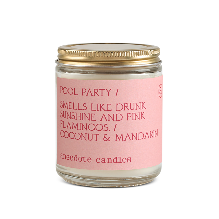 Pool Party Candle Anecdote Candles candles Standard Jar Pool Party Candle Bonjour Fete - Party Supplies