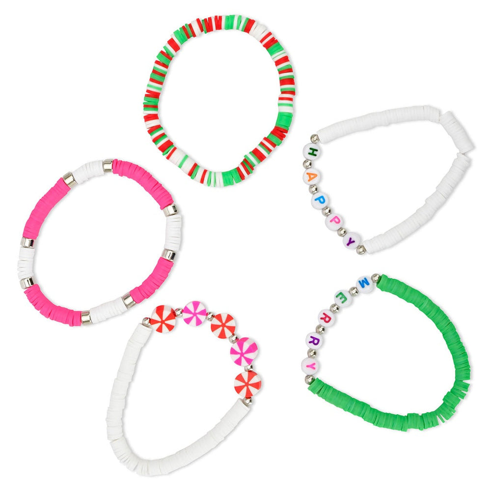 PRETTY PEPPERMINT BRACELET SET Bonjour Fête  PRETTY PEPPERMINT BRACELET SET Bonjour Fete - Party Supplies
