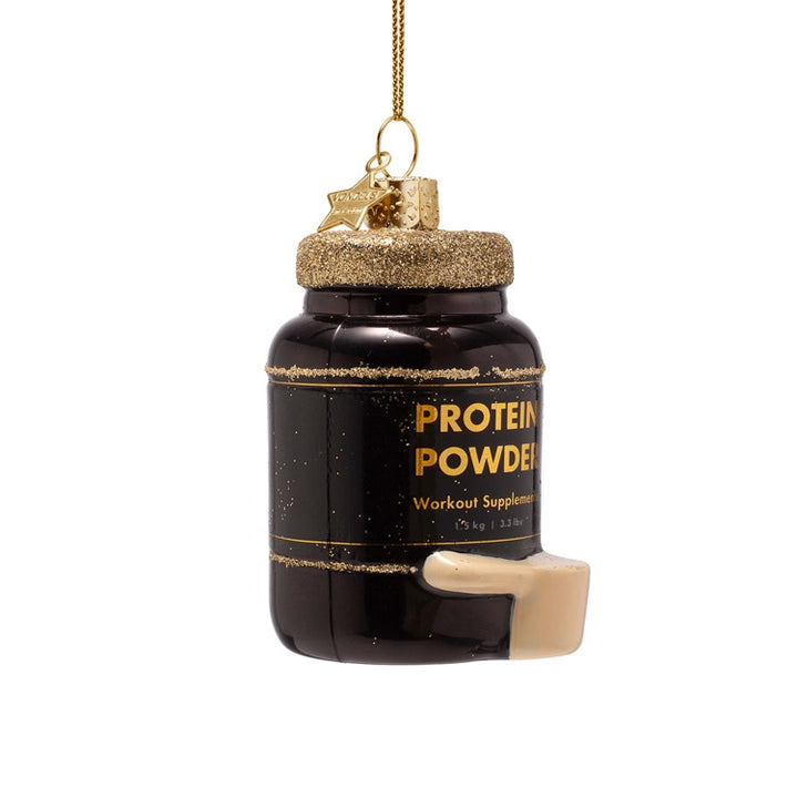 PROTEIN POWDER GLASS ORNAMENT Vondels PROTEIN POWDER GLASS ORNAMENT Bonjour Fete - Party Supplies