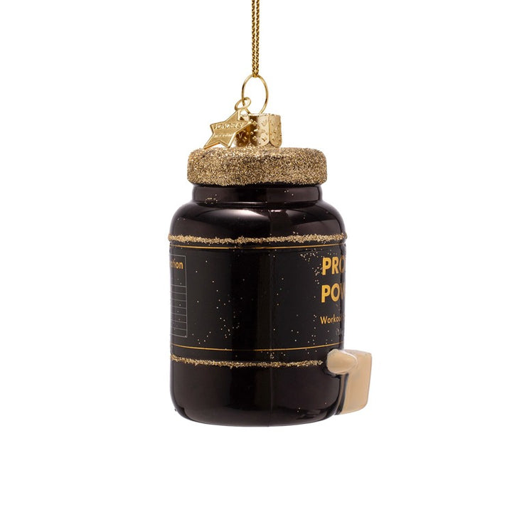 PROTEIN POWDER GLASS ORNAMENT Vondels PROTEIN POWDER GLASS ORNAMENT Bonjour Fete - Party Supplies
