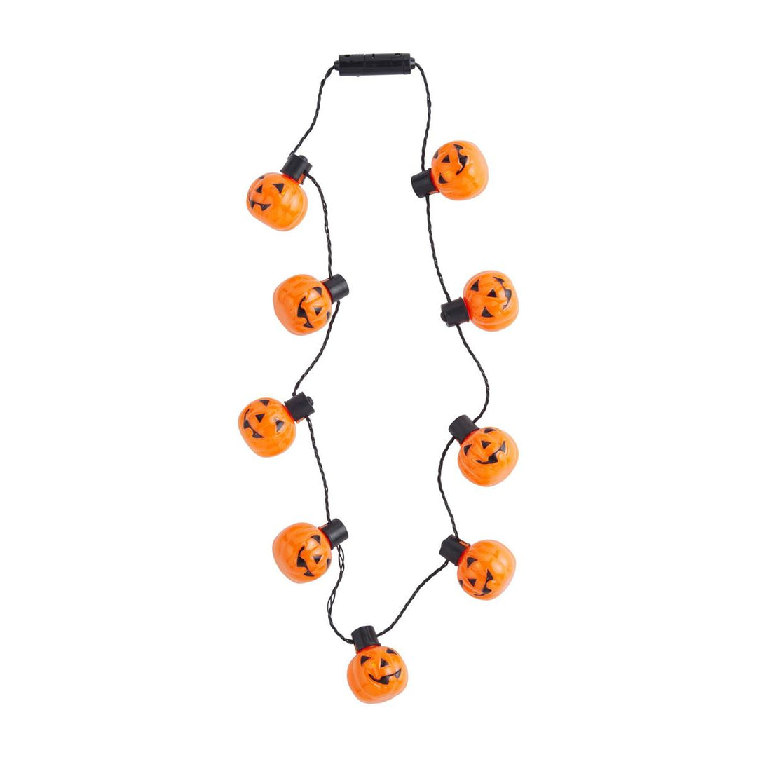 PUMPKINS LIGHT UP NECKLACE Mud Pie Bonjour Fete - Party Supplies