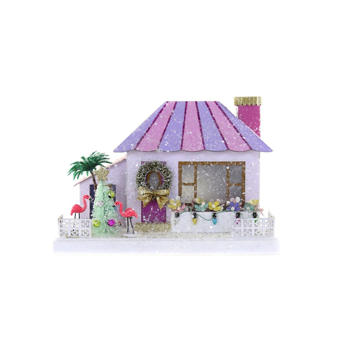 PURPLE PALM SPRINGS HOUSE BY CODY FOSTER Cody Foster Co. Christmas Trees & Houses PURPLE PALM SPRINGS HOUSE BY CODY FOSTER Bonjour Fete - Party Supplies