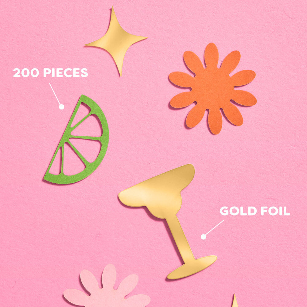 Margs Confetti - 200 pc foil confetti xo, Fetti confetti Margs Confetti - 200 pc foil confetti Bonjour Fete - Party Supplies