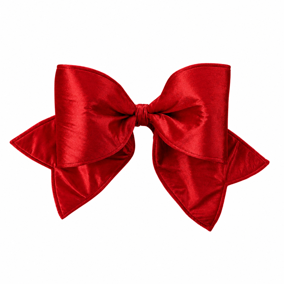 Red Outdoor Velvet UV Bow