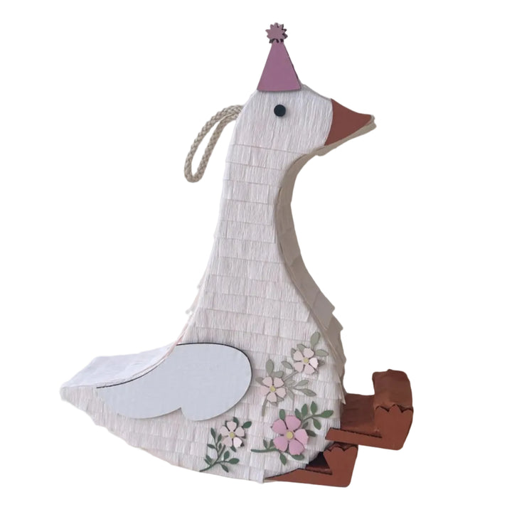 🦢 Sitting Party Goose Piñata – Handmade Animal Piñata for Kids’ Birthdays, Spring Celebrations & Farm-Themed Parties mamaspinatas Piñata 🦢 Sitting Party Goose Piñata – Handmade Animal Piñata for Kids’ Birthdays, Spring Celebrations & Farm-Themed Parties Bonjour Fete - Party Supplies