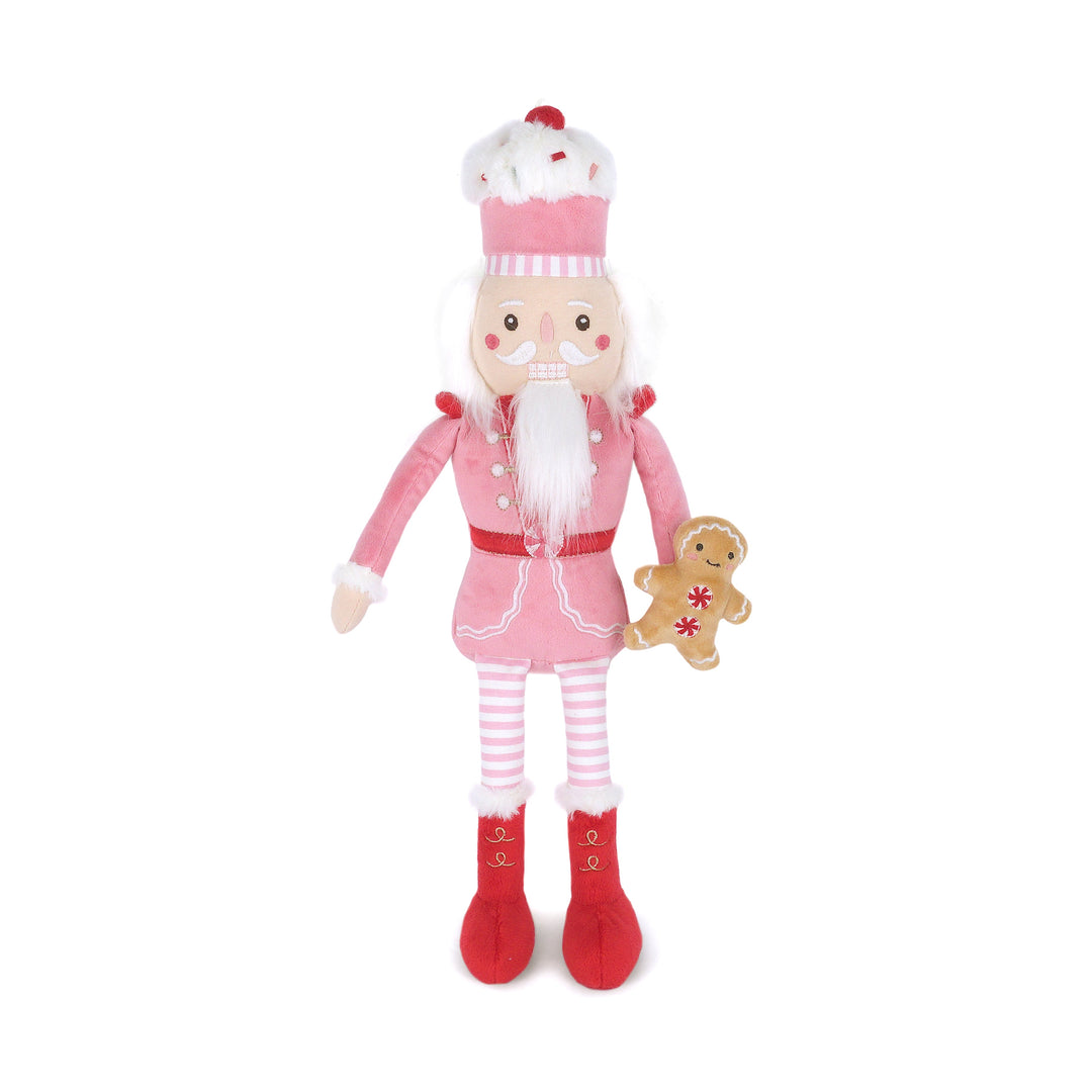 GINGERBREAD NUTCRACKER PLUSH TOY Mon Ami Holiday Toys & Books GINGERBREAD NUTCRACKER PLUSH TOY Bonjour Fete - Party Supplies