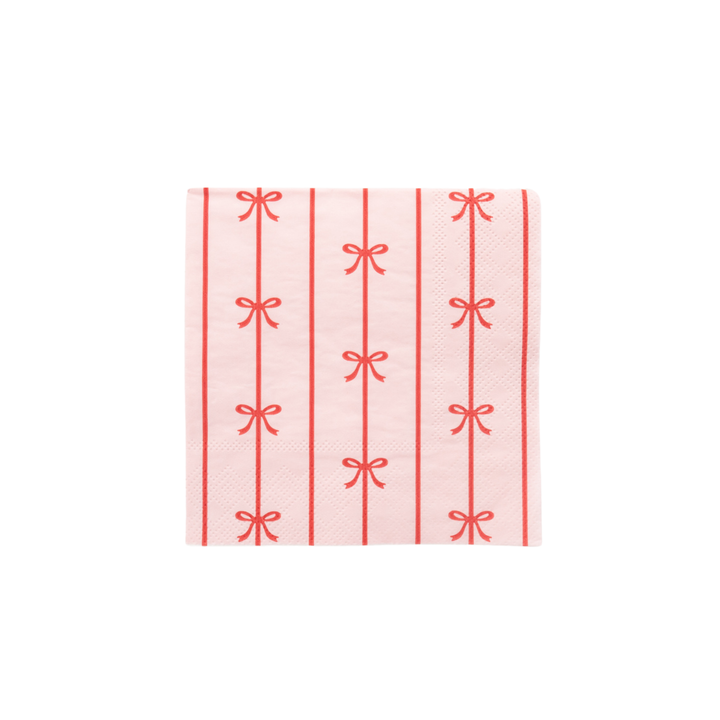 SIGNATURE BOW SMALL NAPKINS Bonjour Fete Napkins Bonjour Fete - Party Supplies