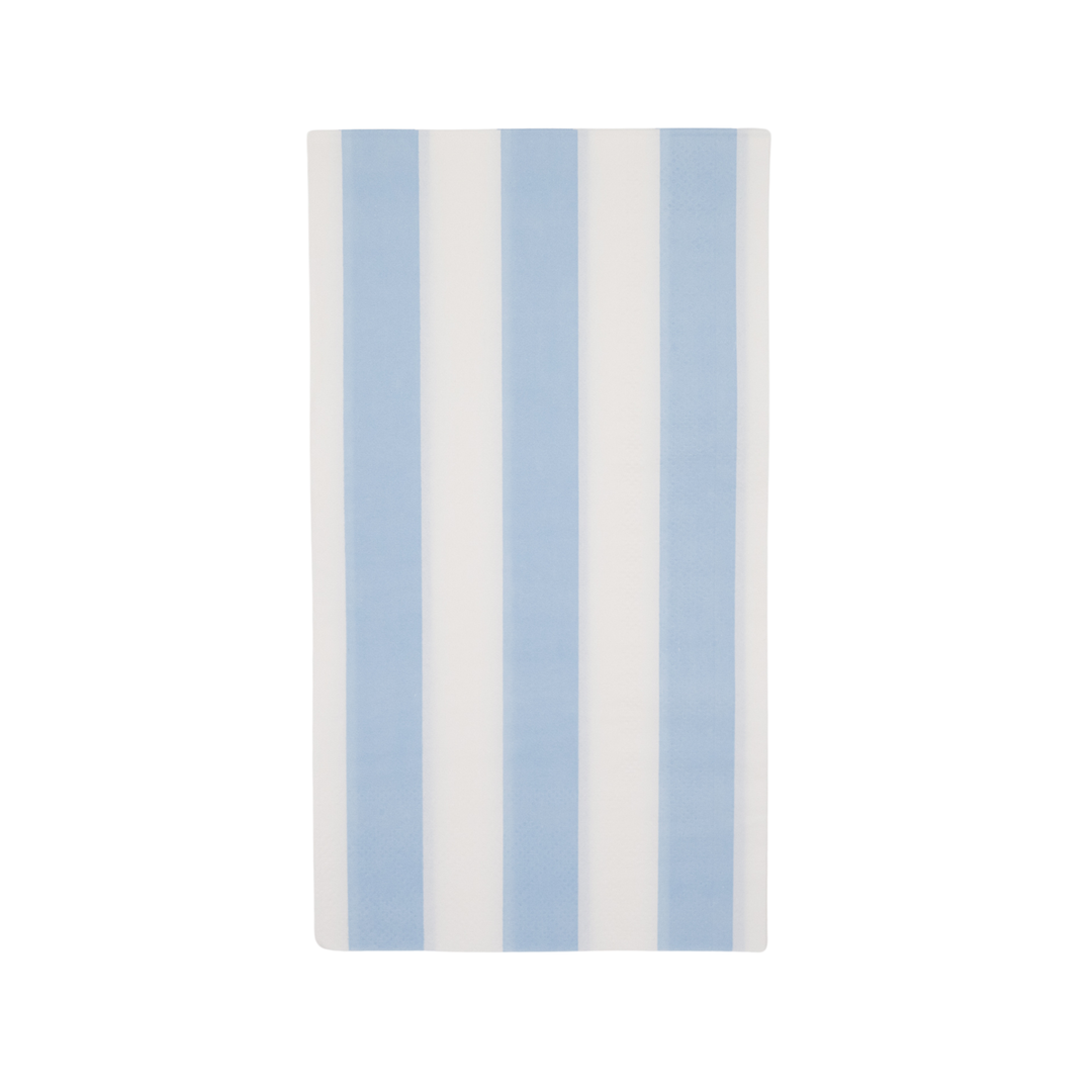 SKY BLUE CABANA STRIPE GUEST TOWELS Bonjour Fete NAPKINS Bonjour Fete - Party Supplies