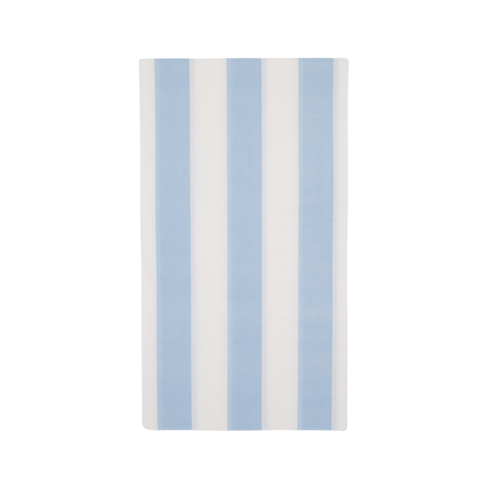 SKY BLUE CABANA STRIPE GUEST TOWELS Bonjour Fete NAPKINS Bonjour Fete - Party Supplies