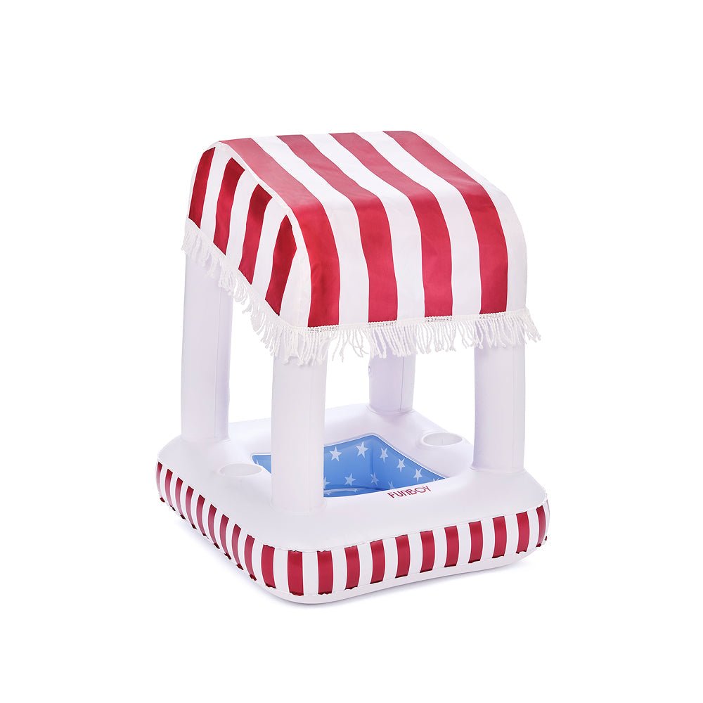 Petite Inflatable Pool Bar, Red White & Blue