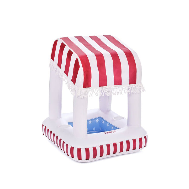 Petite Inflatable Pool Bar, Red White & Blue