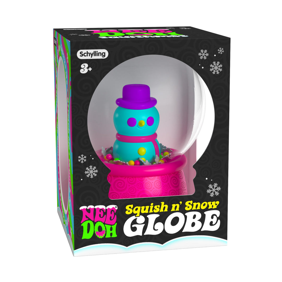 SQUISHMAS SNOW GLOBE NEE DOH Schylling Stocking Stuffers & Holiday Party Favors Bonjour Fete - Party Supplies