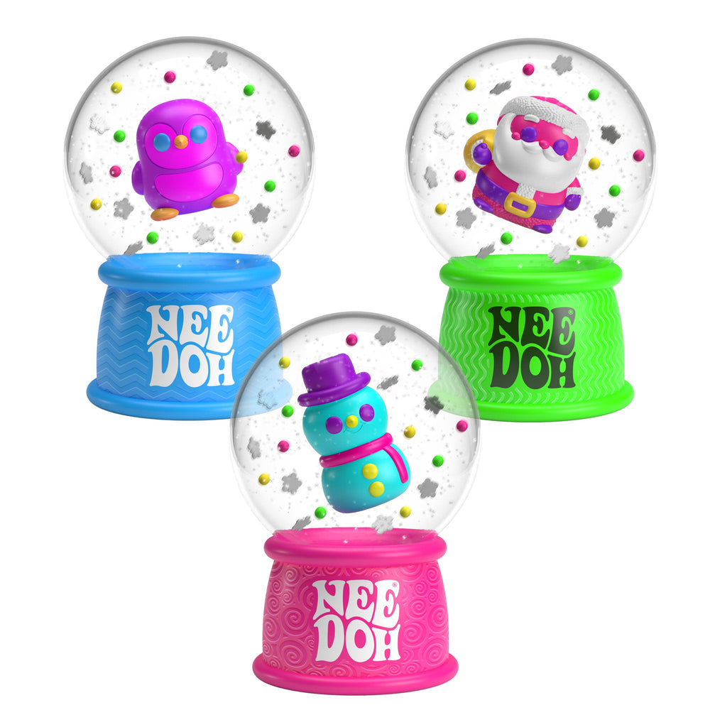 SQUISHMAS SNOW GLOBE NEE DOH Schylling Stocking Stuffers & Holiday Party Favors Bonjour Fete - Party Supplies