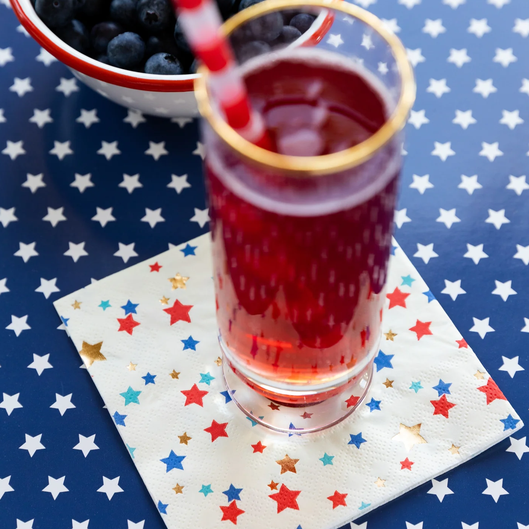 BLUE STARS PAPER TABLE RUNNER Bonjour Fête  Bonjour Fete - Party Supplies