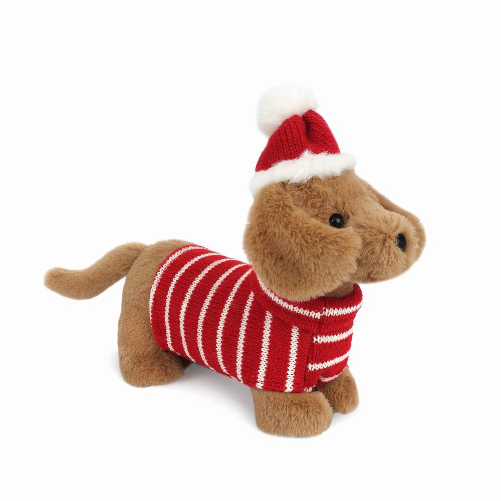 Jingle Holiday Dachshund MON AMI WINTERY PLUSH TOYS Jingle Holiday Dachshund Bonjour Fete - Party Supplies