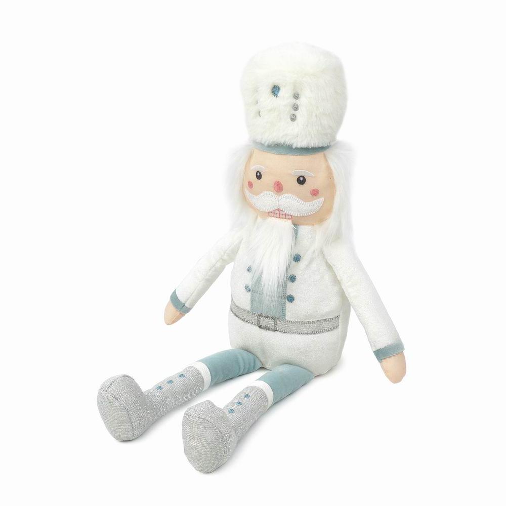 Winter White Nutcracker MON AMI WINTERY PLUSH TOYS Winter White Nutcracker Bonjour Fete - Party Supplies