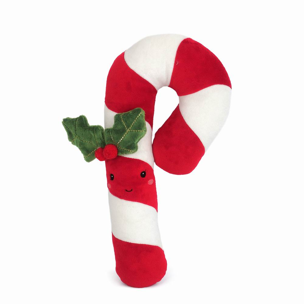 Candy Cane  - Red MON AMI WINTERY PLUSH TOYS Candy Cane  - Red Bonjour Fete - Party Supplies