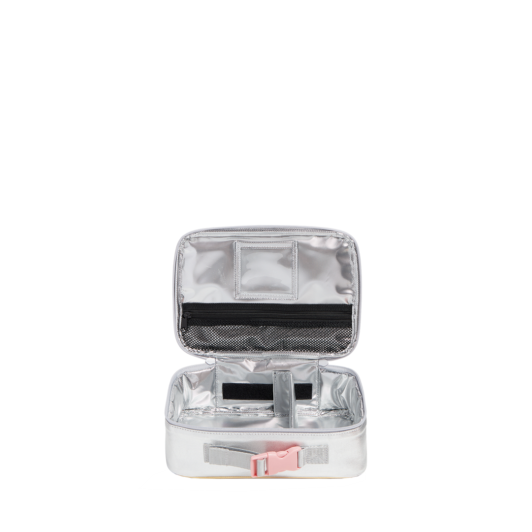 STATE Rodgers Insulated Kids Lunch Box, Metallic Pink and Silver