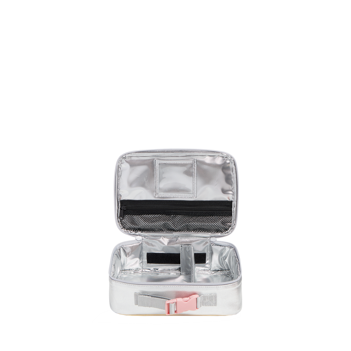 STATE Rodgers Insulated Kids Lunch Box, Metallic Pink and Silver