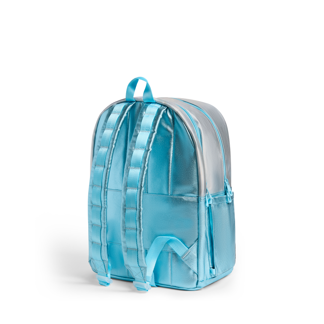 STATE Kane Double Pocket Kids Backpack, Blue Iridescent