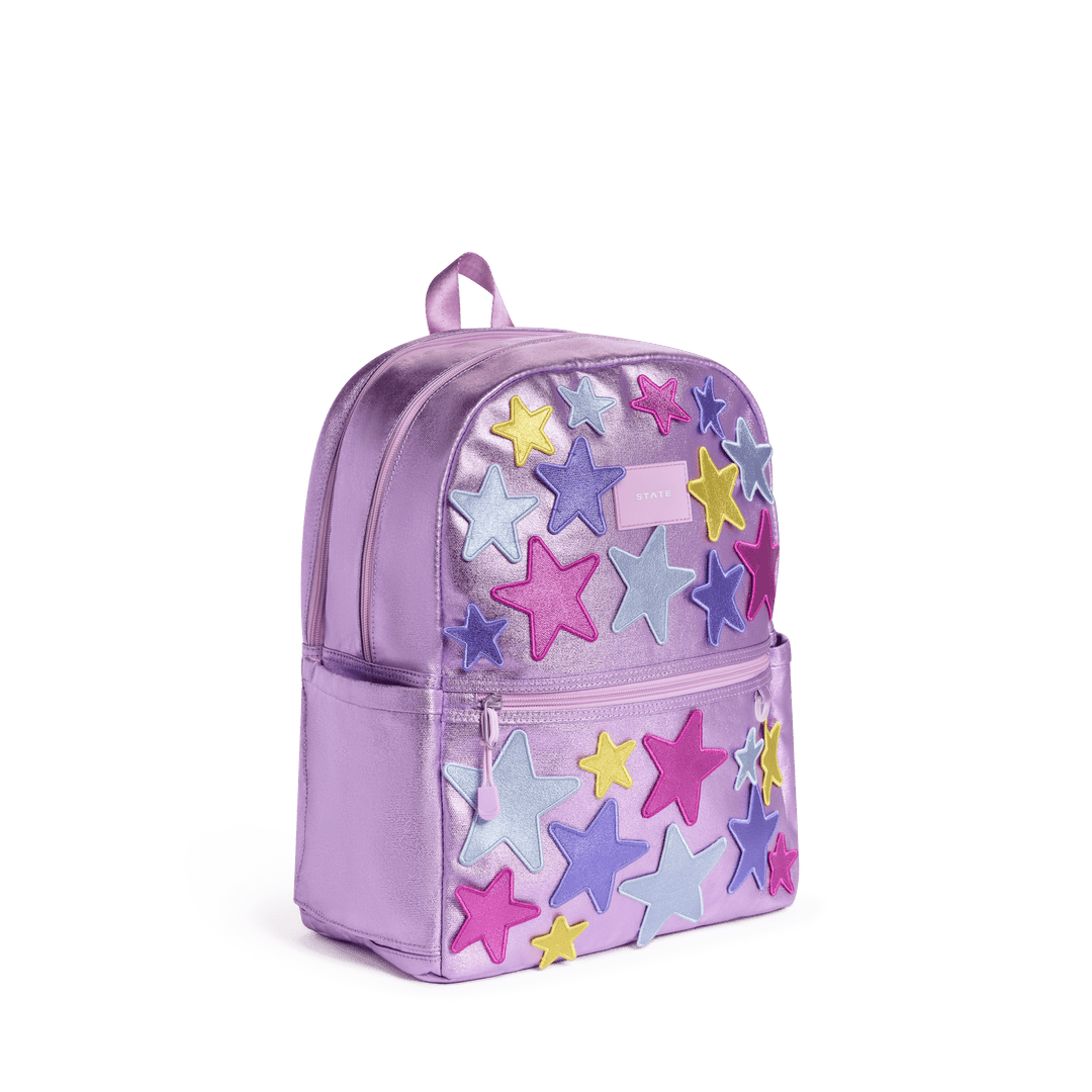 3D Stars Kane Double Pocket at a three-quarter angle showing the side water bottle pocket