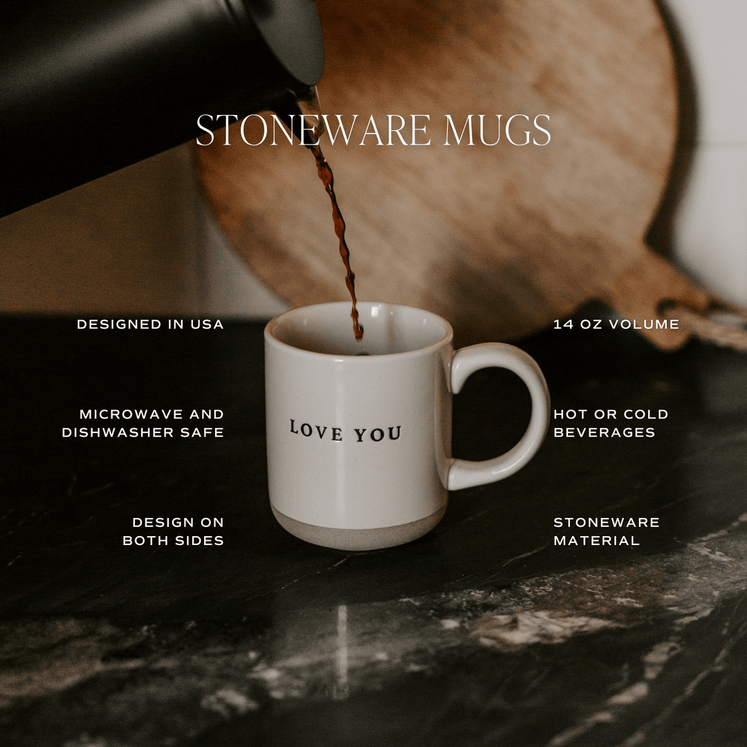 Ghosts 14 oz Black Stoneware Coffee Mug