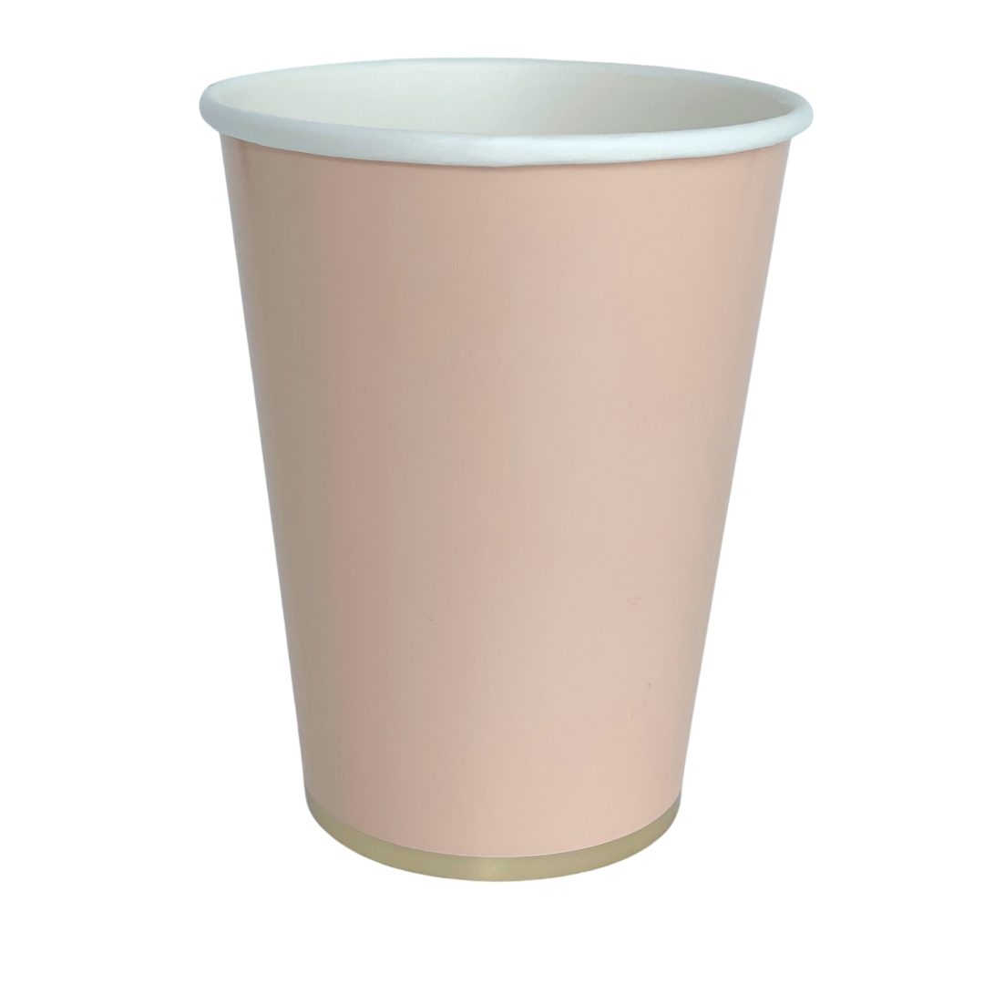 SWEET PEACH SIGNATURE CUPS Bonjour Fete Cups SWEET PEACH SIGNATURE CUPS Bonjour Fete - Party Supplies