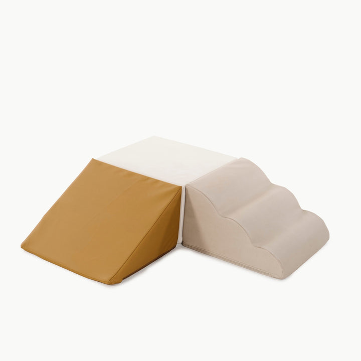 Gathre mini climber block and ramp for gross-motor play.