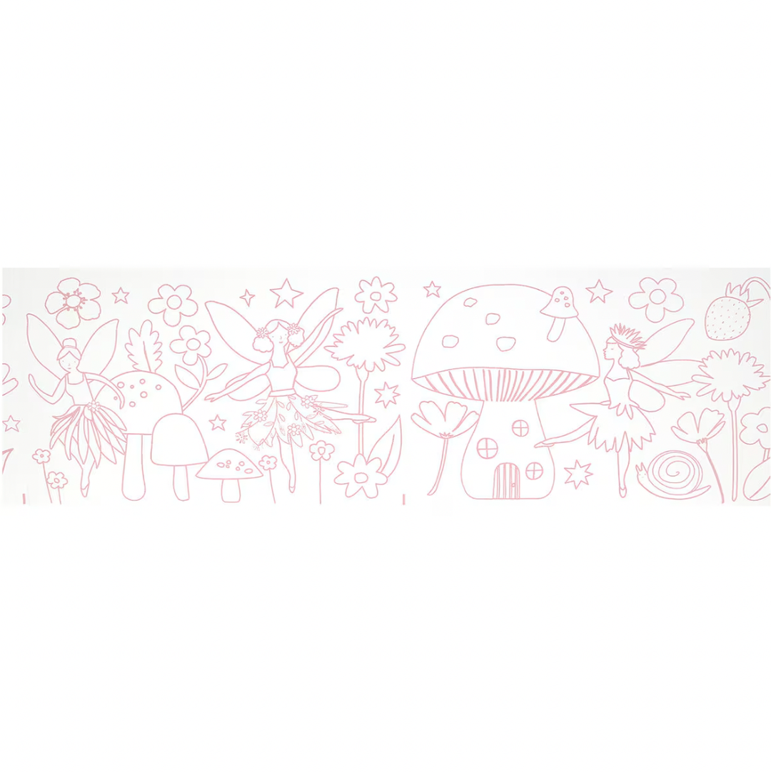 FAIRY COLORING PAPER ROLL Meri Meri Arts & Crafts FAIRY COLORING PAPER ROLL Bonjour Fete - Party Supplies