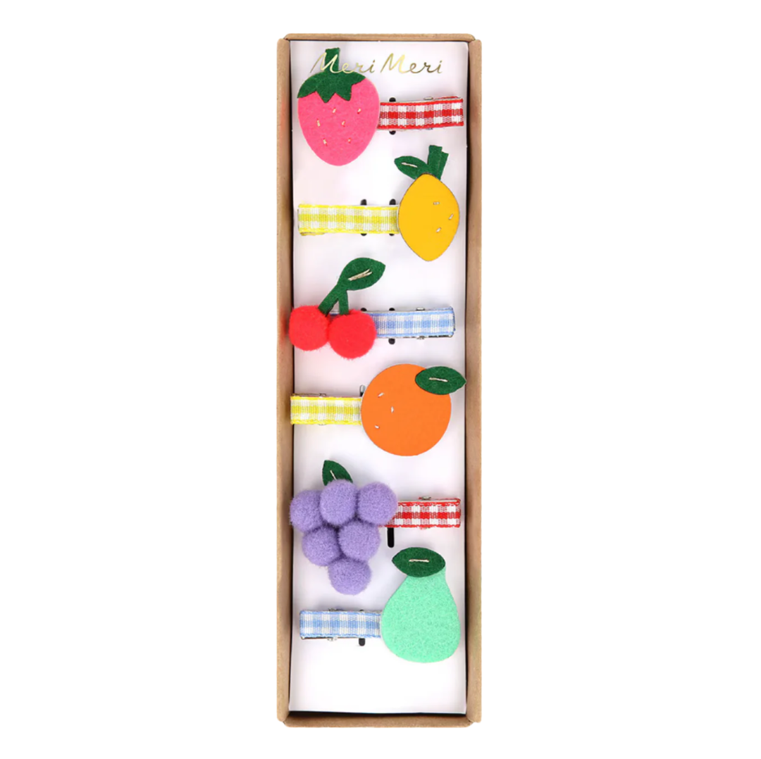 FRUIT HAIR CLIPS Meri Meri Kid's Accessories & Costumes FRUIT HAIR CLIPS Bonjour Fete - Party Supplies