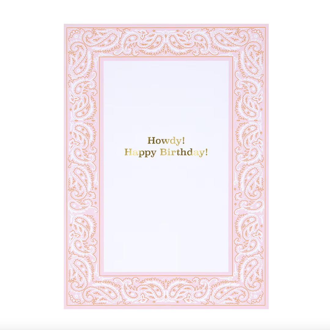 WESTERN HAT POP-UP BIRTHDAY CARD Meri Meri Greeting Cards WESTERN HAT POP-UP BIRTHDAY CARD Bonjour Fete - Party Supplies