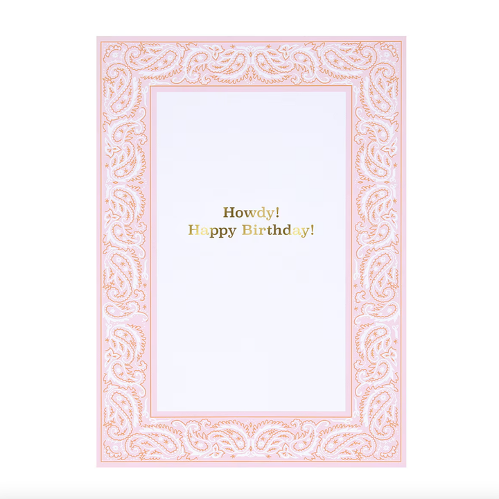 WESTERN HAT POP-UP BIRTHDAY CARD Meri Meri Greeting Cards WESTERN HAT POP-UP BIRTHDAY CARD Bonjour Fete - Party Supplies