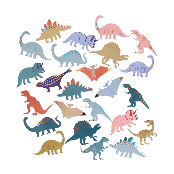 DINOSAUR SHAPED STICKERS Meri Meri Stickers & Temporary Tattoos DINOSAUR SHAPED STICKERS Bonjour Fete - Party Supplies
