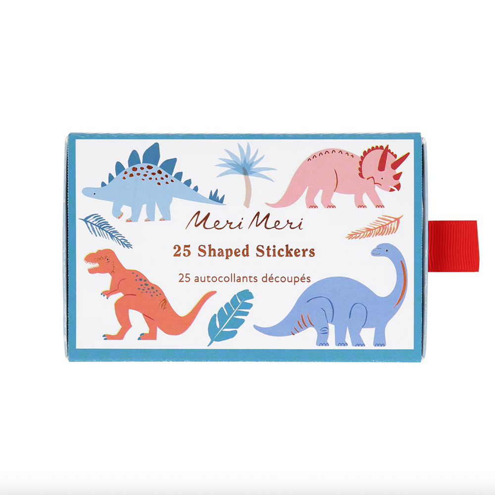 DINOSAUR SHAPED STICKERS Meri Meri Stickers & Temporary Tattoos DINOSAUR SHAPED STICKERS Bonjour Fete - Party Supplies