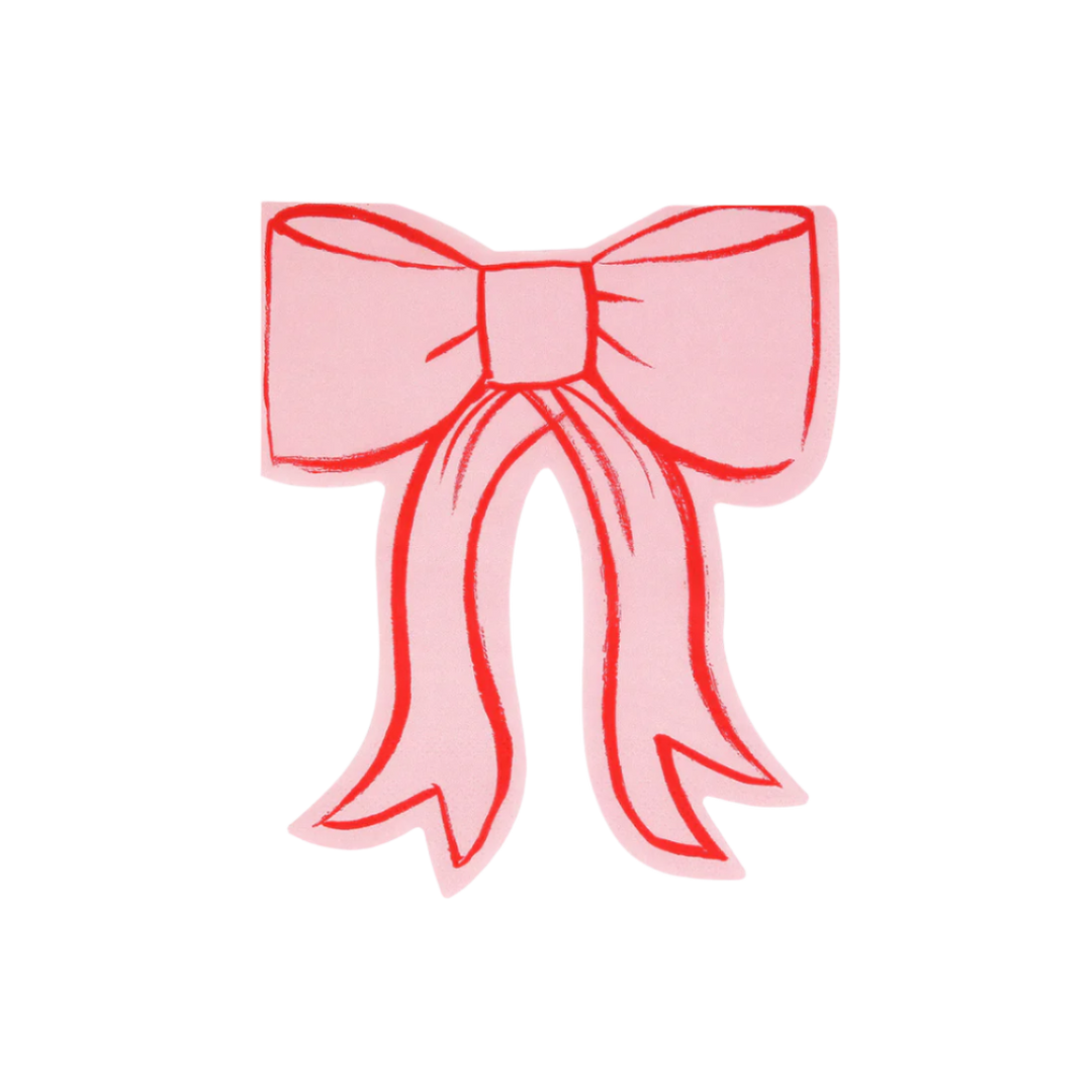 BOW SHAPED NAPKINS Meri Meri Napkins BOW SHAPED NAPKINS Bonjour Fete - Party Supplies