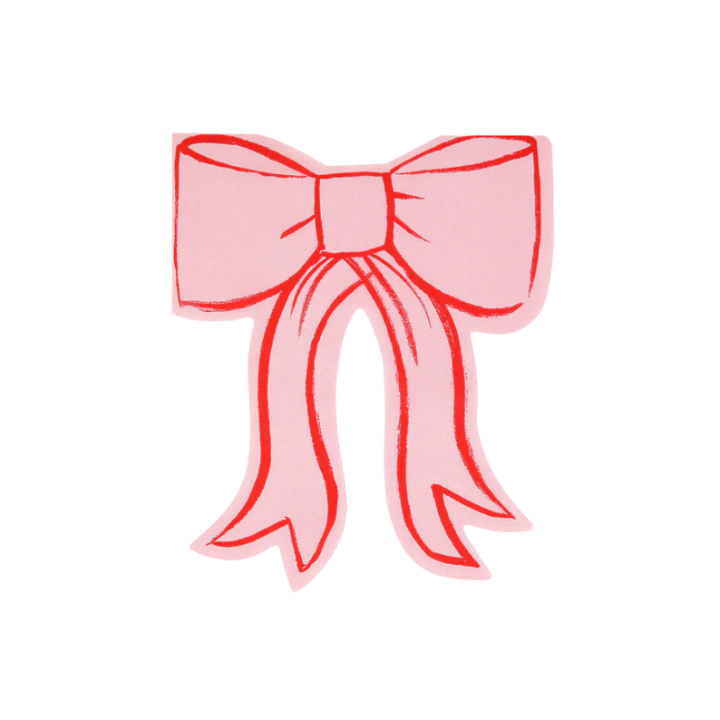 BOW SHAPED NAPKINS Meri Meri Napkins BOW SHAPED NAPKINS Bonjour Fete - Party Supplies
