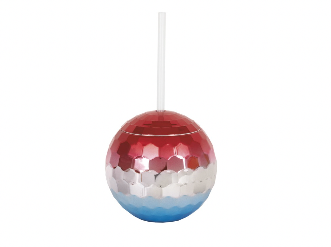 4TH OF JULY DISCO BALL TUMBLER Unique Cups 4TH OF JULY DISCO BALL TUMBLER Bonjour Fete - Party Supplies