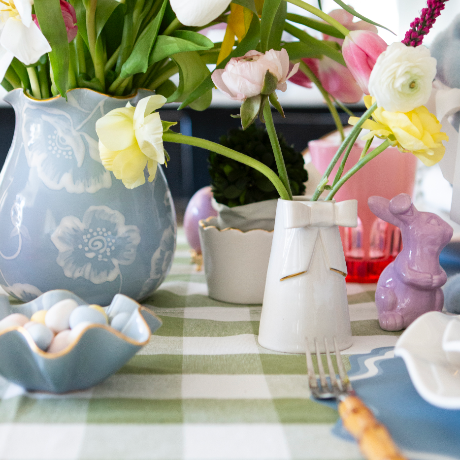 Bow Bloom Vases Shop Susan Gordon Pottery Vase Bow Bloom Vases Bonjour Fete - Party Supplies